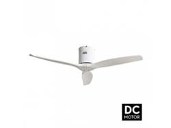 Ventilador Dc Aguilon Blanco 3 Aspas Blancas 5 Velocidades Sin Luz con mando y temporizador 132d FABRILAMP