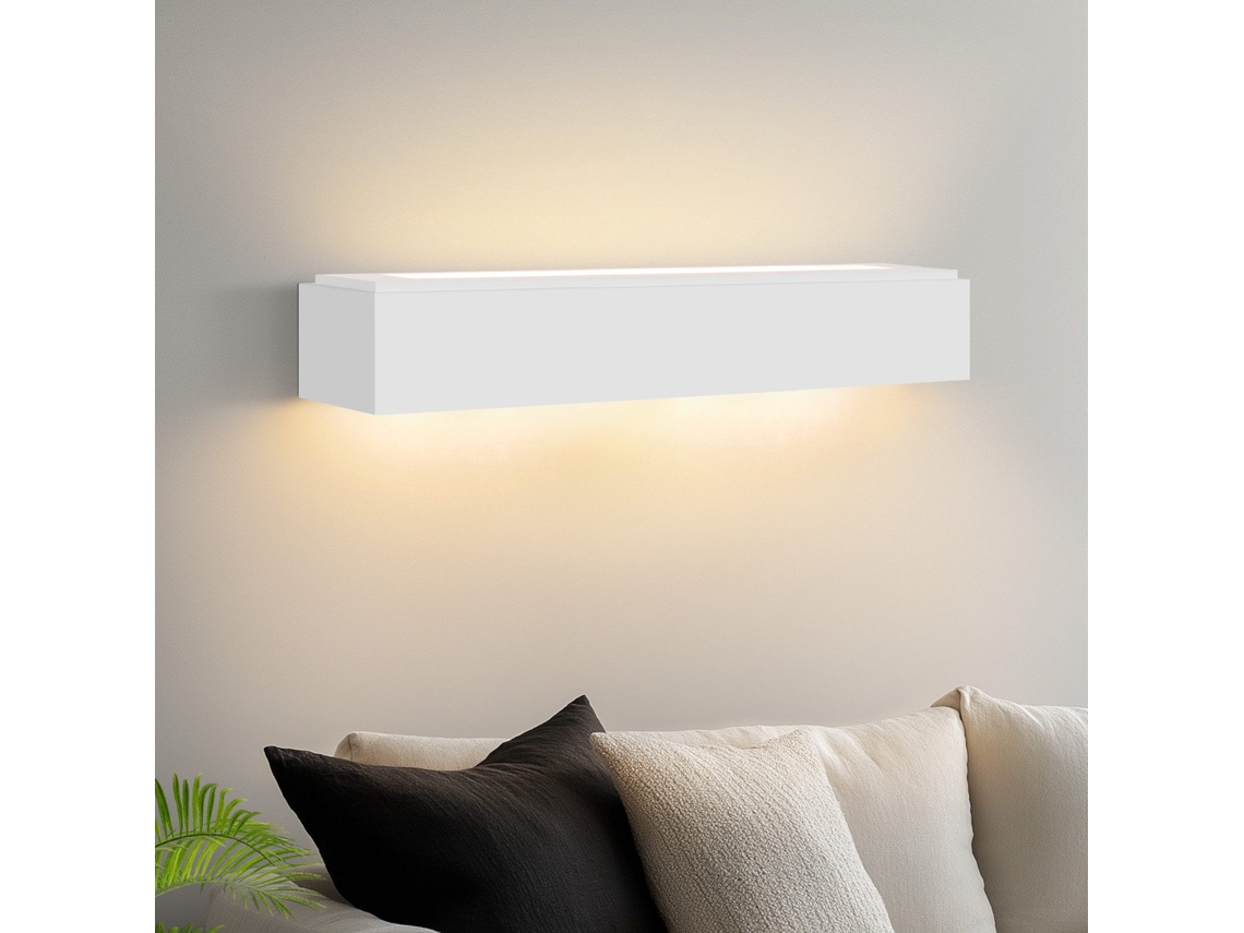 Aplique de pared de yeso blanco para interiores G9, moderno, para pasillo, escalera, arriba y abajo, Nettlife