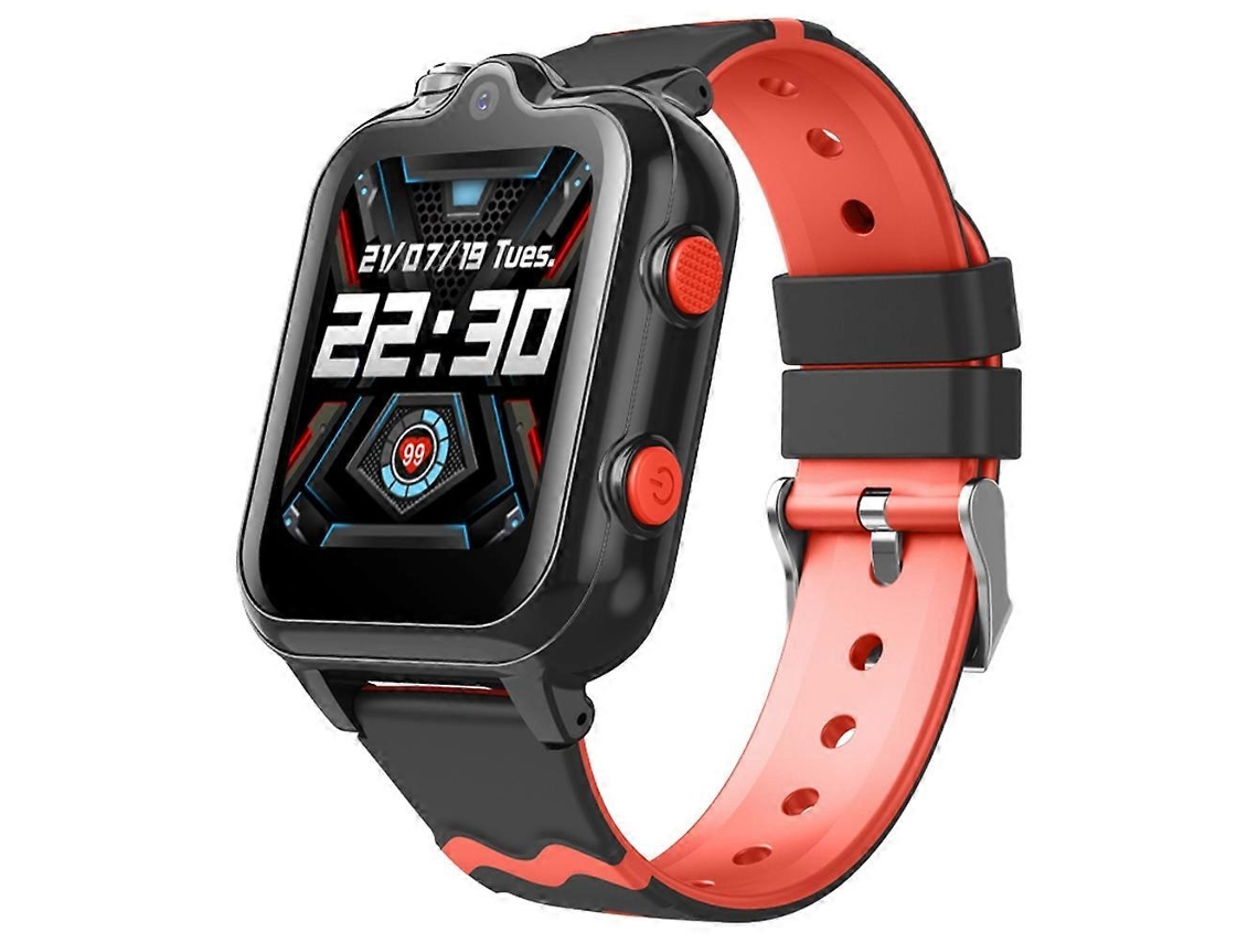 Reloj inteligente para niños D35 C 4G con GPS, videollamada bidireccional y doble lente, color rosa Ly Ebike