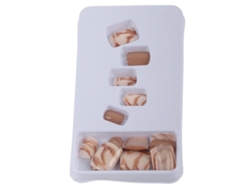 Uñas postizas Rebe-24 para mujer, cobertura total adhesiva, puntas de uñas artificiales, herramienta de manicura
