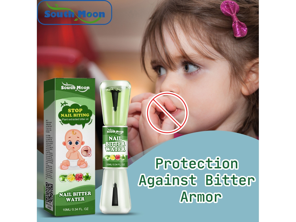 Esmalte de uñas antimordidas para niños, 10 ml, sabor amargo, evita la succión del dedo y promueve el crecimiento saludable de las uñas. Truyuety