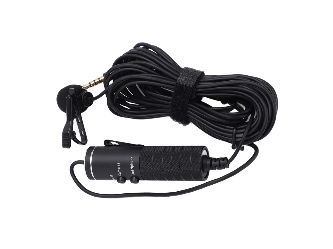 2026-micrófono Lavalier Condensador Omnidireccional 6m Cable 3.5mm Para Dslr Cámara Camcorder