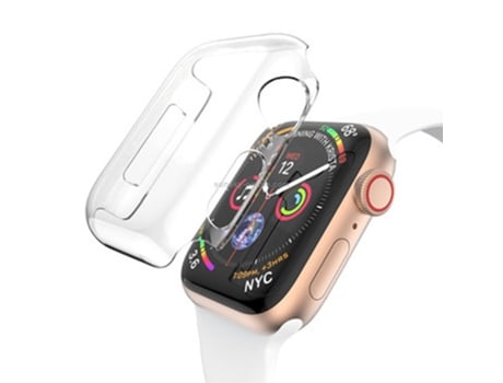 Apple Watch Series 6, SE, 5 y 4 de 44 mm con funda de cobertura total (transparente)