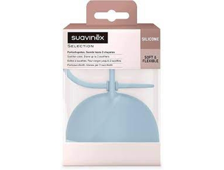 Select Porta Chupeta Silicona Azul SUAVINEX