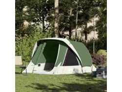 Tienda De Campaña 4 Personas Impermeable Verde