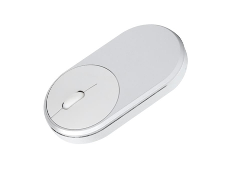 HURRISE Ratón óptico con cable Plug And Play Ratón recargable para ordenador portátil teclado gris plateado