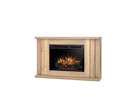 Chimenea LED eléctrica independiente PARIA 26' Roble claro 120 x 75 x 27.5 OUTINFIRE