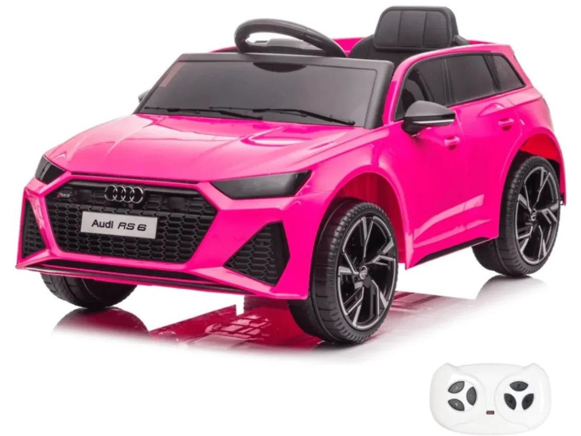 Vehículo Eléctrico Infantil - Audi Rs6 12v - 1 A 5 Años - Bluetooth - Rosa
