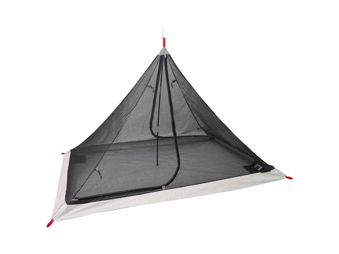 Tienda de interior con techo negro de 240 x 160 x 133 cm con mosquitera.