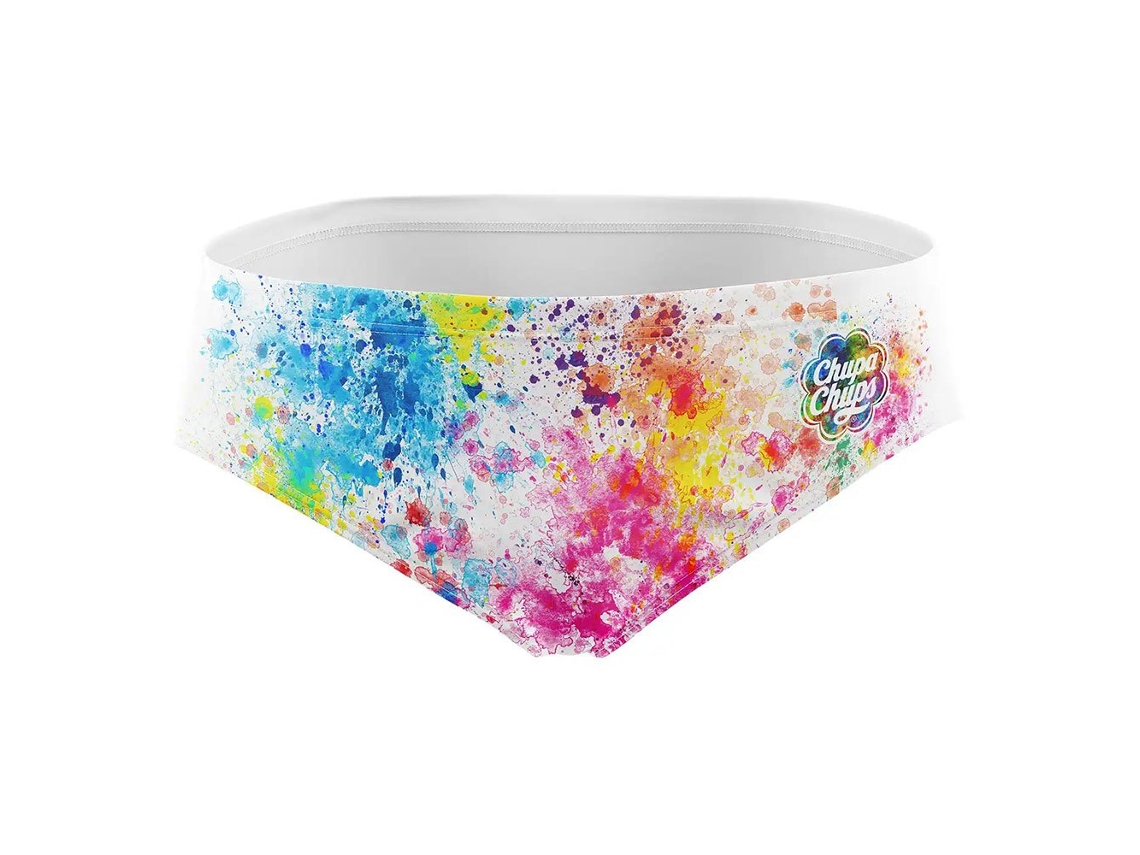 Slip de Banho Chupa Chups Paint Colorido M Homemotso