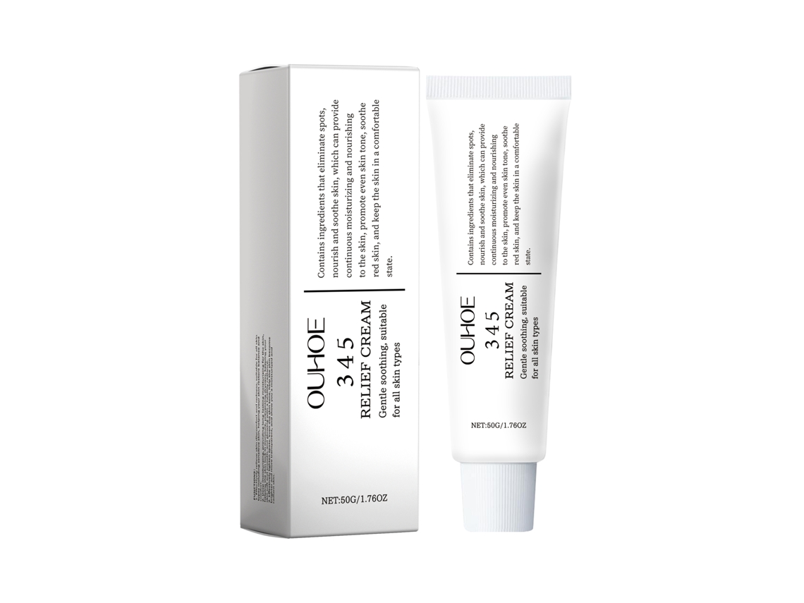 Crema hidratante calmante para piel seca y sensible.