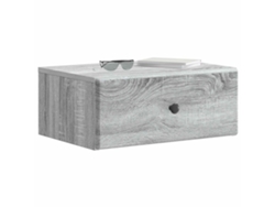 Maison Exclusive - Mesita De Noche De Pared 2 Pcs Gris Sonoma 49 X 34,5 X 20 Cm