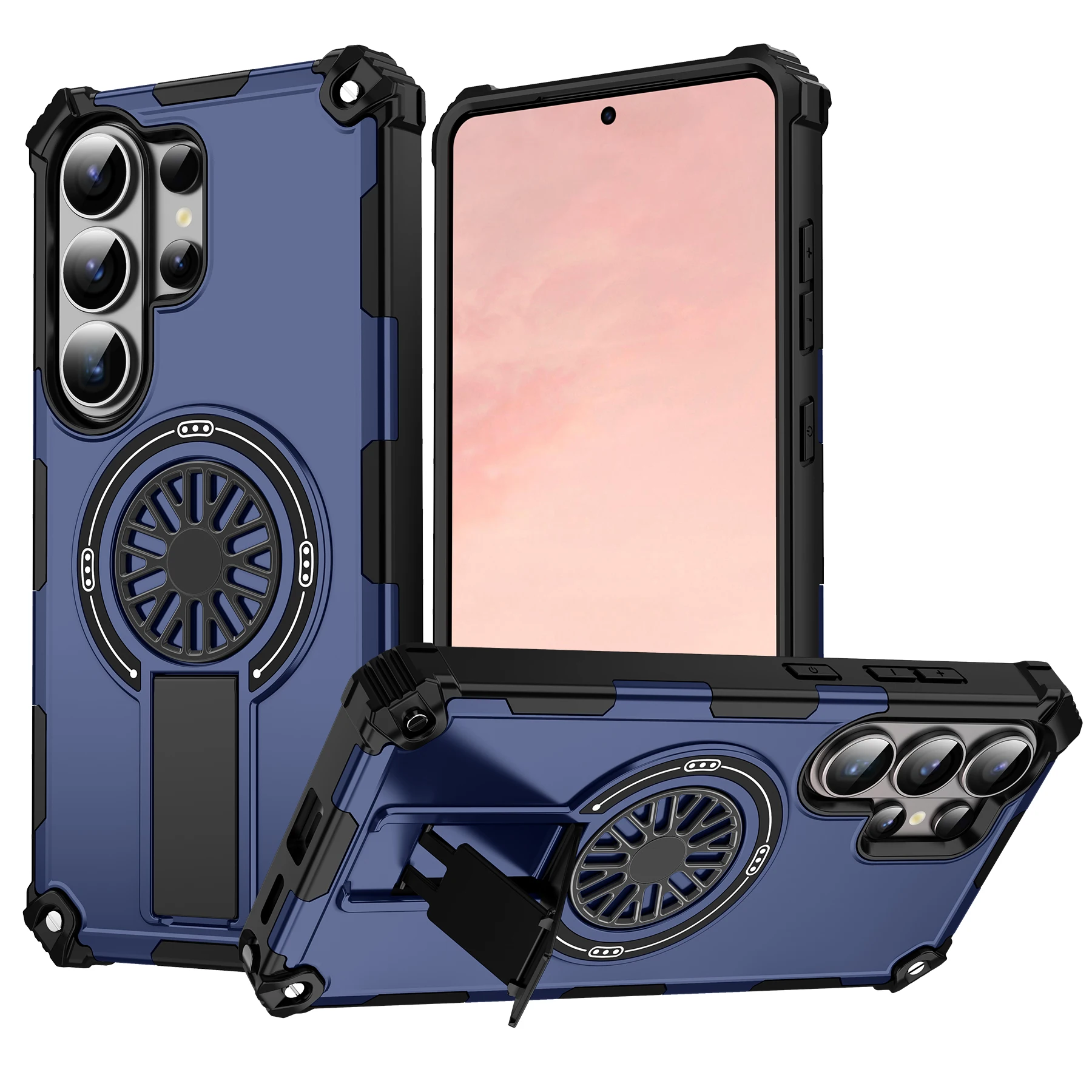 (galaxy S22 Ultra 5g Azul) Compatible Con La Funda Protectora Magnética Samsung Magsafe Con Soporte Plegable Y Cubierta Trasera.