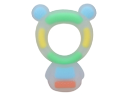Chupete De Bebé Con Forma De Oso De Dibujos Animados, De Silicona Suave, Sin Bpa, Para La Dentición, De 0 A 6 Meses, Color Azul.