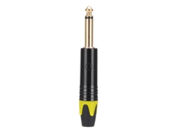 Adaptador de micrófono (conector macho de 6,35 mm con baño de oro)