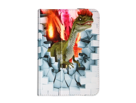 Funda Tablet 10 Pulgadas Soporte Vídeo Cierre Elástico Dibujo Dinosaurio AVIZAR