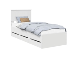Maison Exclusive - Estructura De Cama Con Cajón 75 X 190 Cm Madera Ingenieril