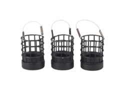3 Jaulas Huecas De Acero Inoxidable Para Cebo De Pesca, Alimentador/trampa, Accesorio Negro De 40 G