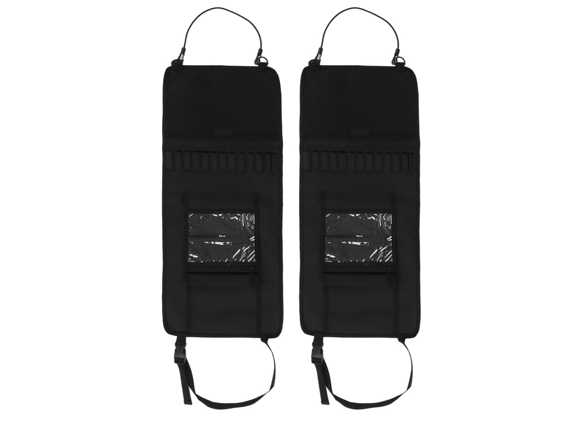 2 Organizadores De Respaldo Para Asientos De Coche, Bolsa De Almacenamiento Oxford 600d Negra