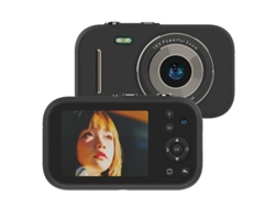 Cámara digital para niños 2, 5K UHD 1080P con tarjeta de memoria de 32 GB, zoom 16x, antivibración, apta para niños y niñas, color negro Yizhood