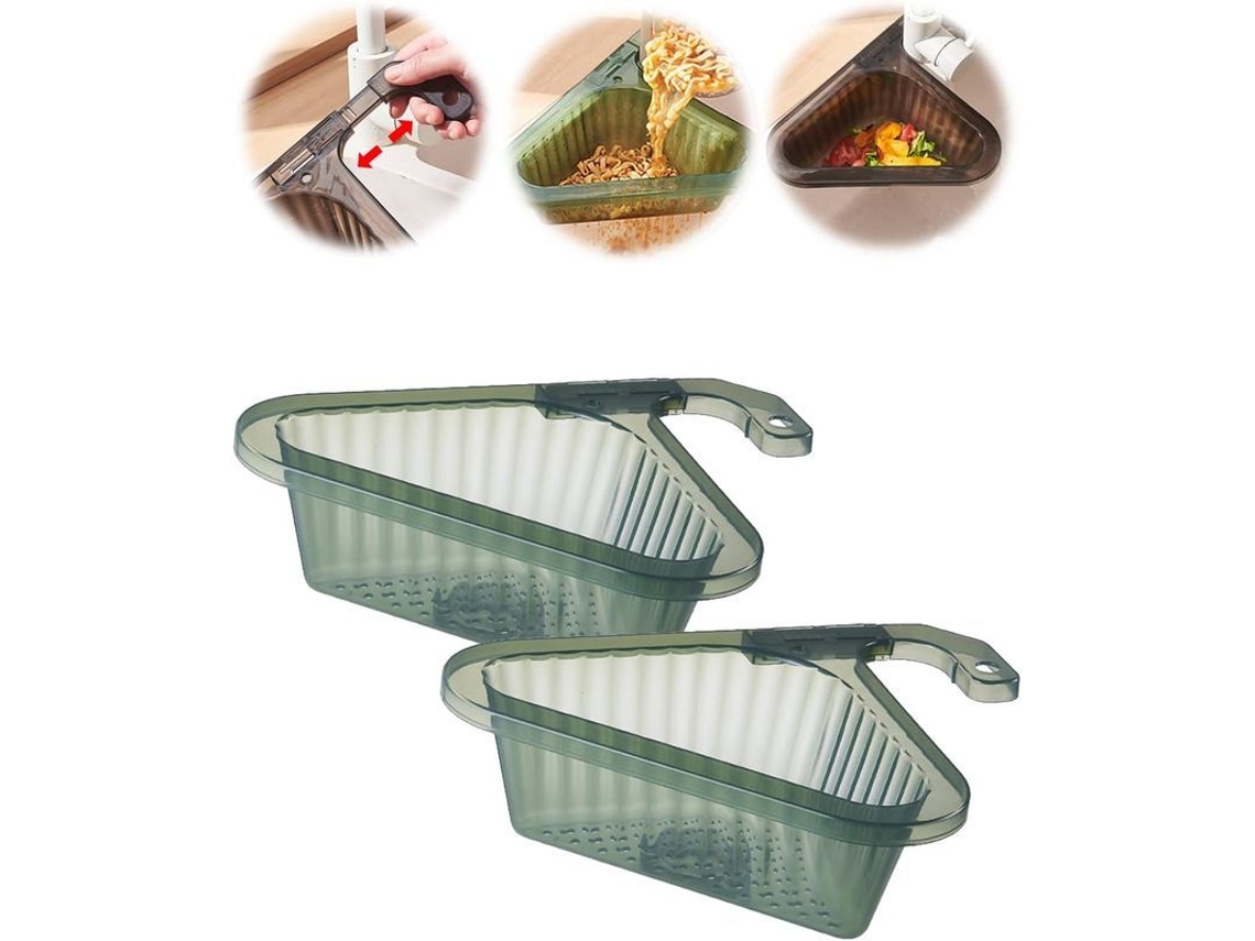 2026-31481-canasta Colador Triangular Para Fregadero De Cocina, Colador De Desagüe De Fregadero (verde)