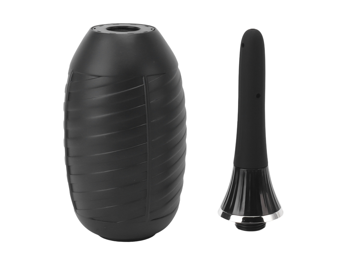 Kit De Enema De Silicona Reutilizable Con Pera Y Cabezal Suave Para Limpieza Anal E Intestinal.