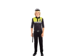 Disfraz de Niño PARTILANDIA policía negro y amarillo (Tam.: 3-4 anos)