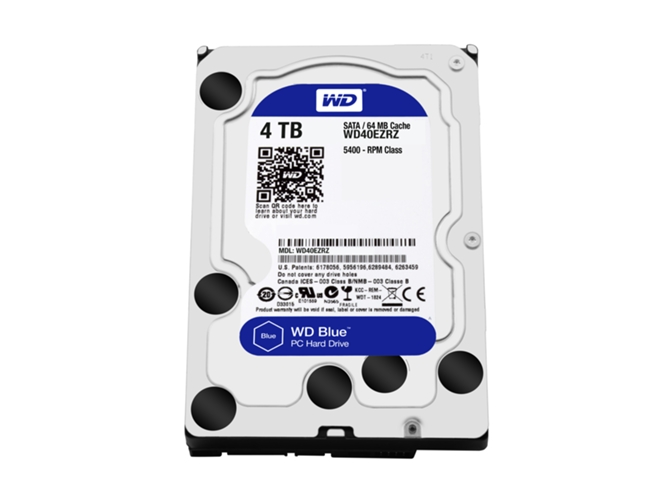 Disco HDD Interno WESTERN DIGITAL WD40EZRZ (4 TB - SATA - 5400 RPM)