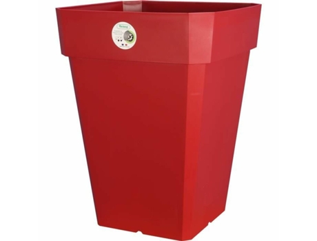 Maceta RIVIERA Soleilla Cuadrada Rojo 40 x 40 cm