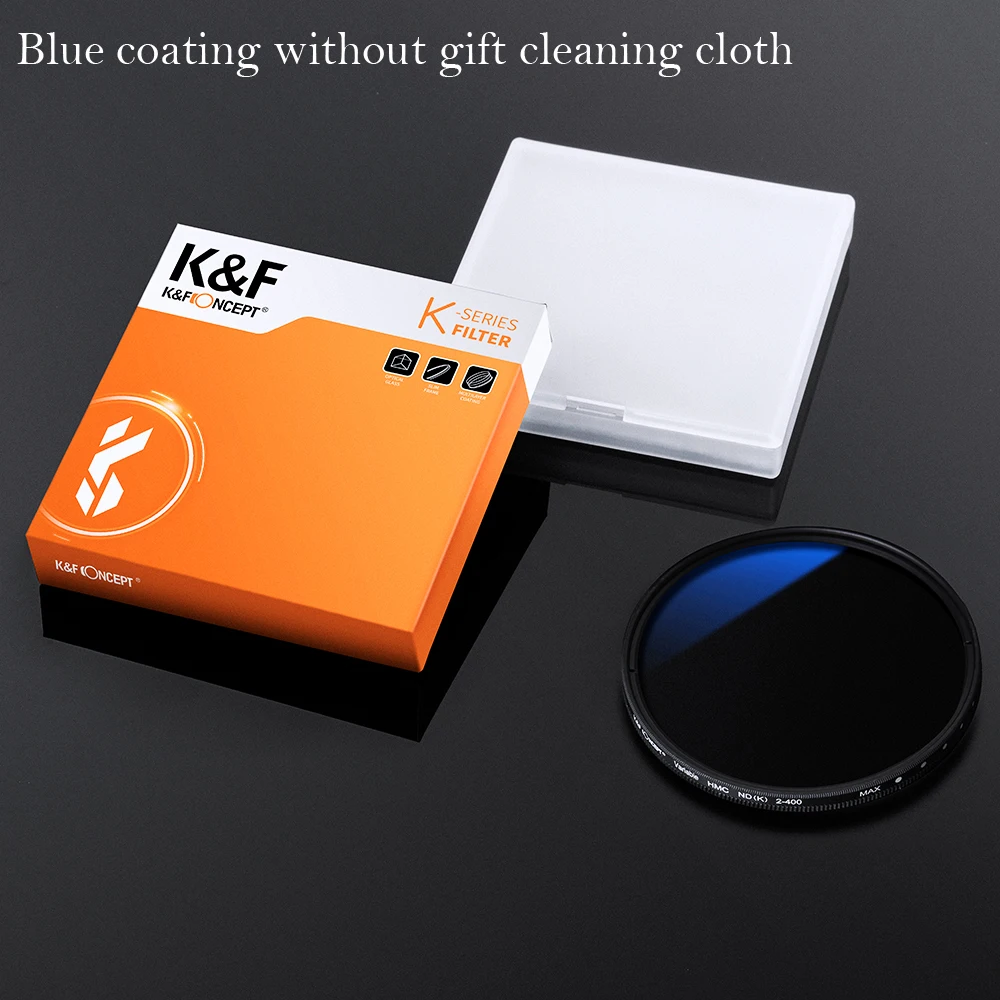 Filtro variable Nd2-nd400 con revestimiento azul, 49 mm