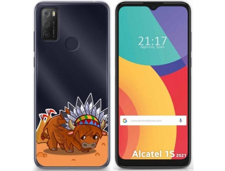 Carcasa Alcatel 1S 2021 / 3L 2021 TUMUNDOSMARTPHONE Bufalo Multicolor