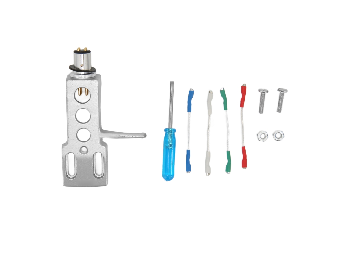 Cabezal De Cartucho, Fija El Cartucho Y Protege El Stylus, Conjunto De Cabezal De Cartucho Para Tocadiscos, Capa De Cartucho, Porta Stylus De Vinilo Lp, Plata