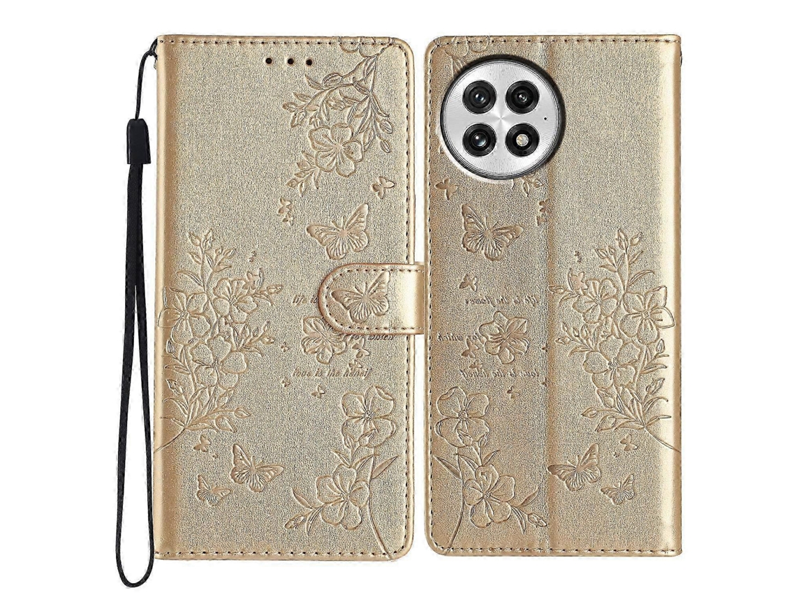 25-26 Butterflies And Flowers Leather Phone Case