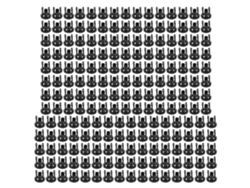 200 Portalámparas Led De Plástico Para Bombillas De Diodo, Base De Clip, Casquillo De Panel, 5 Mm, Negro