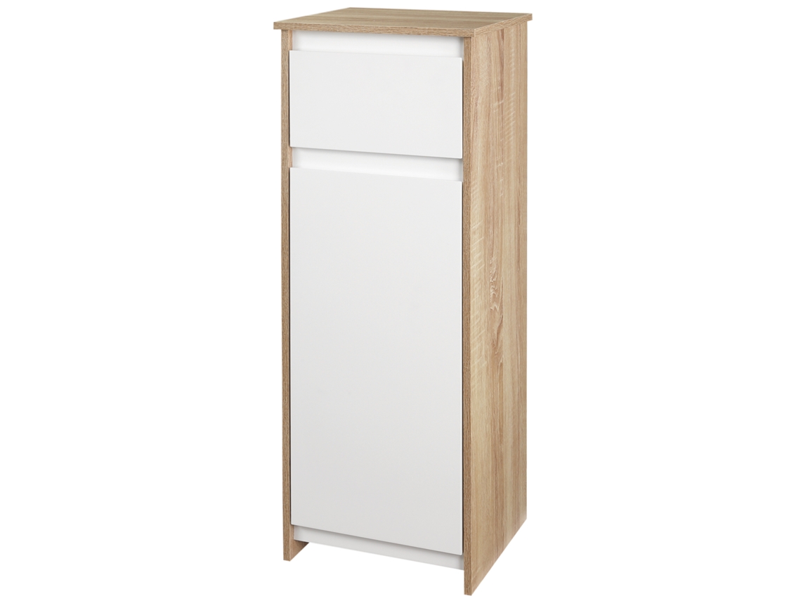 Mueble de baño con 5 niveles, estantes y puerta de MDF 40x38x160cm ZENCORE SERVICES