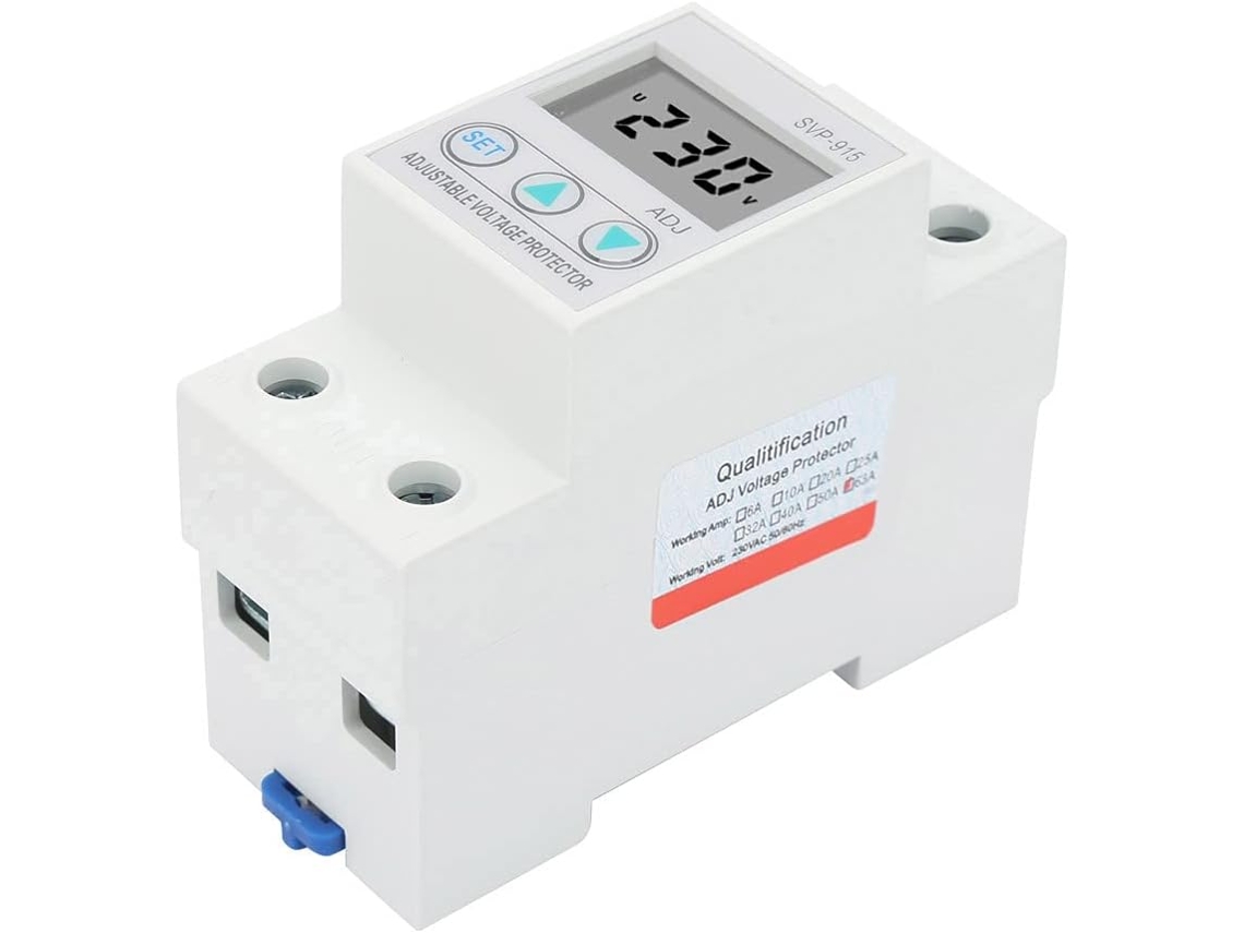 Protector De Sobretensión Y Subtensión Ajustable Con Pantalla Lcd 230 Vca Para