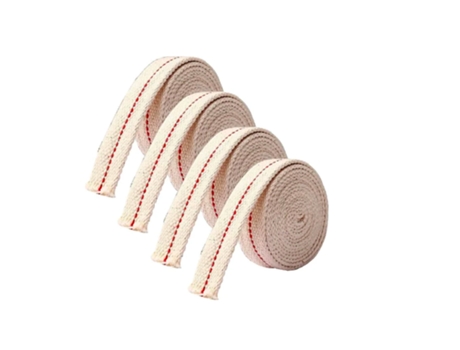 Pavio para lâmpada de óleo de algodão de 4 rolos, pavio para lanternas de óleo de substituição para lâmpadas de óleo Blanco 1.1x2 m 2