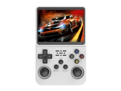 Consola De Juegos Portátil Retro Elosung Blanca Con 64 Gb, 1 Tarjeta De Memoria, Juegos 3d, Pantalla Hd, Dos Joysticks Y Consolas De Videojuegos.