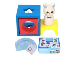 Ats-juguetes De Madera Geométricos Caja Gatsito Juego De Tablero De Ajedrez Educatsivo Para Niños Matsching Games