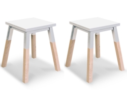 Banco MON PETIT MEUBLE FRANÇAIS de Madeira Maciça Assento 35 cm (2 unidades)