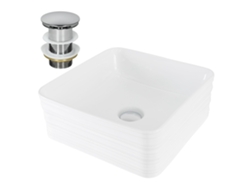 Lavabo ML-DESIGN (39 x 39 x 15 - Cerámica - Blanco)