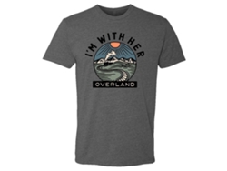 I'm With Her Overland grey T-shirt Rockinstone Unisex Adults Best Sellers Size:xxxl