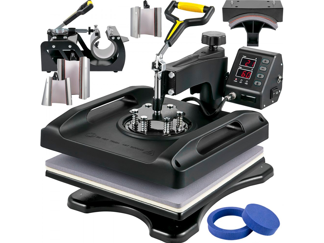Prensa térmica digital Tekmaquinas 8 en 1 de 38 x 38 cm
