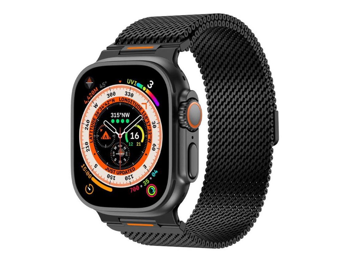 Correa para Apple Watch de 46/49/45/44 mm - Vitality Malla gruesa Milan Magnética