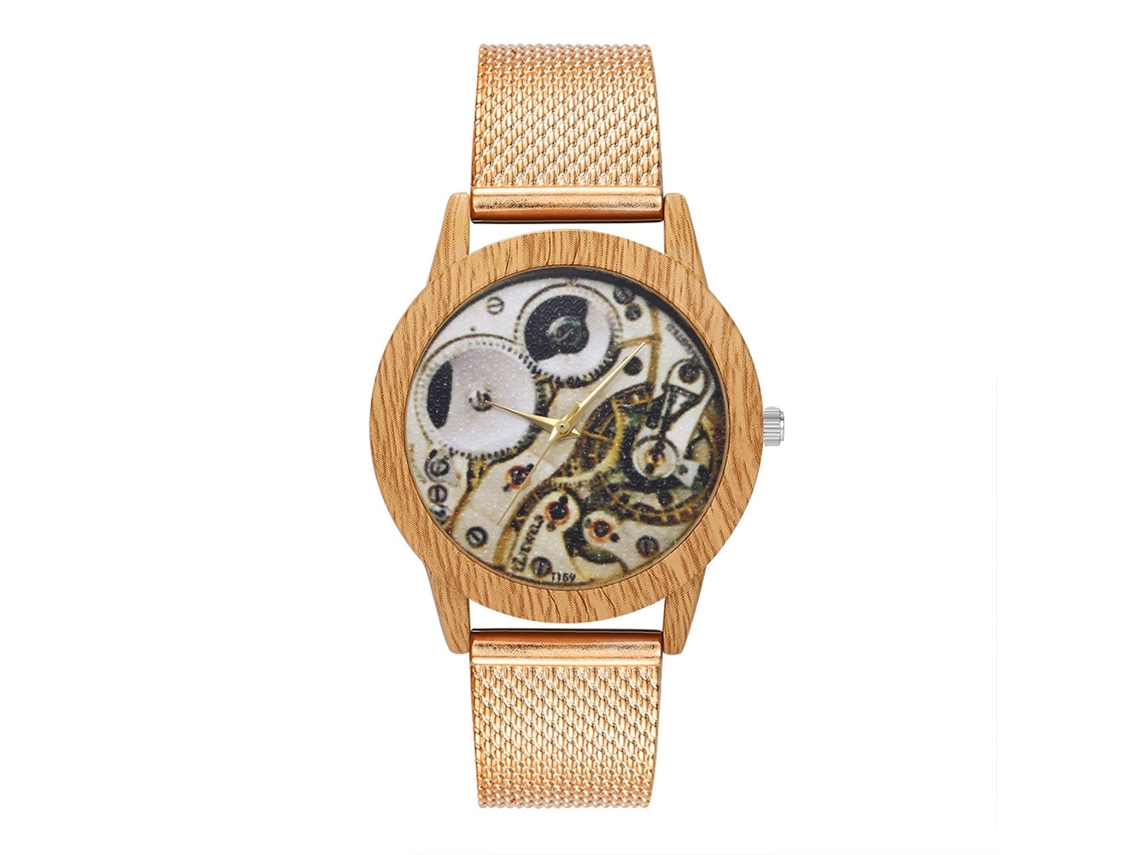 Reloj De Pulsera Zhoulianfa T159-f Oro Rosa Para Hombre Y Mujer De Movimiento De Cuarzo
