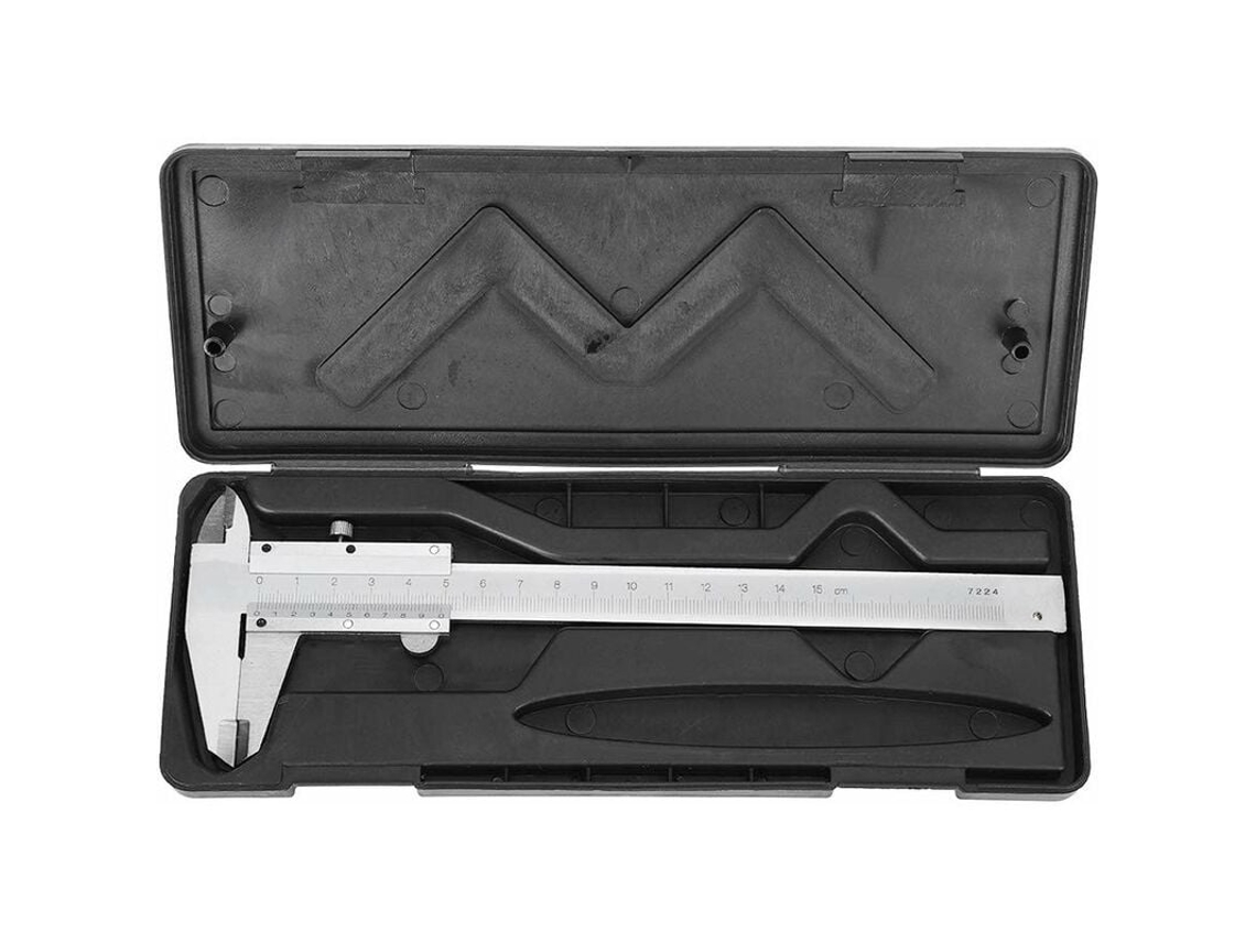 Calibrador Vernier de alta precisión, herramienta multifuncional para medir longitud, profundidad y diámetro, calibrador de acero al carbono con hoja lisa y afilada.