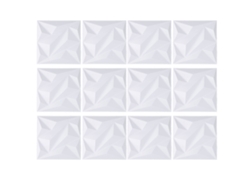 12 Paneles Decorativos 3d De Pared, Pvc Texturizado Blanco Mate, 30x30 Cm, Para Decoración De Dormitorios Y Fondos Para Transmisiones En Vivo.