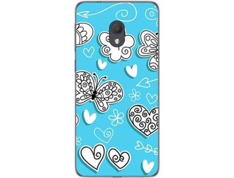 Carcasa Alcatel 1C (2019) TUMUNDOSMARTPHONE Mariposas Multicolor