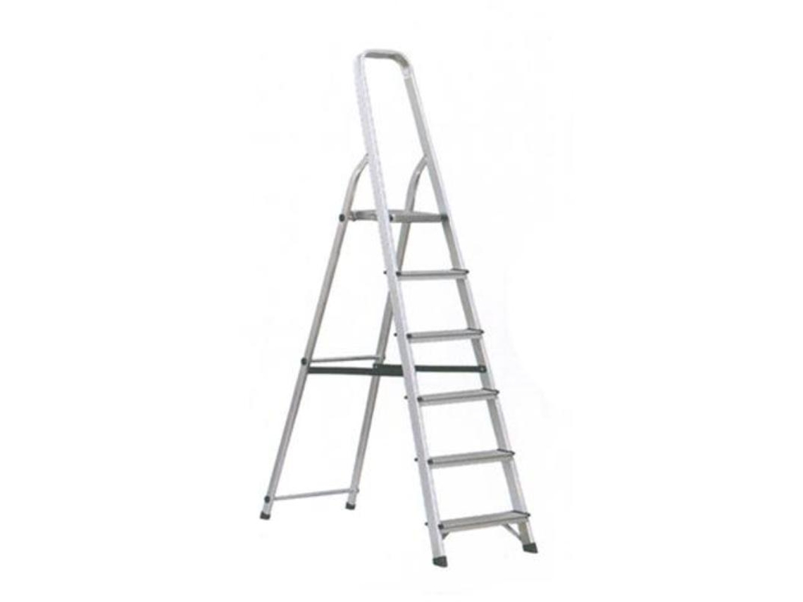 Escalera aluminio 6 peldaños hogar en131