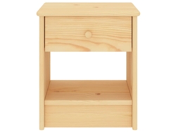 Mesita de noche de madera maciza de pino claro MAISON EXCLUSIVE (35x30x40 cm)